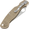 Складной нож SPYDERCO MILITARY 2 сталь Cru-Wear, рукоять Brown Canvas Micarta 36MPCW2